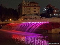 夜間高雄旅遊新景點　金獅湖橋