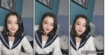 18清純帶點性感蘿莉妹子，情趣學生短裙，掰穴給你們看嫩穴，小男友拔屌吸吮口交，開檔黑絲振動棒插入，嬌喘呻吟誘人