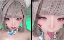 11月新品，卡哇伊COS反差博主【chuchu_n】單獨解鎖，超頂琳妮特臉穴同框道具自慰