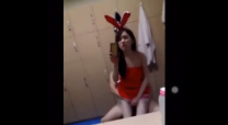 後入白皙少女