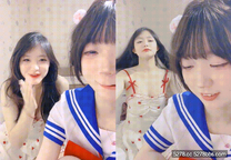 超甜卡哇伊學妹❤️【邪惡雙馬尾】攜閨蜜下海大屌自慰互助