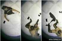 《酒店攝像頭破解》滿背的纹身大哥和打了乳釘B環的少婦玩69啪啪