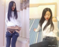 【專攻刺激場所】性感絲襪紅高跟鞋牛仔褲白襯衫美女，這打扮太誘惑了，看著她被操得淫蕩浪叫 忍不住要刷皇冠