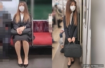 巨乳不動產營業OL電車惡作劇後酒店中出