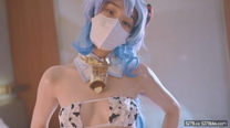 新晉推特極品美少女▌星奈醬▌Cos甘雨色情委託 羞恥女上榨汁 後入爆射剎那間宮縮陣陣餘韻
