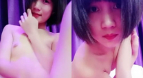 短髮氣質美女主播全裸搔首弄姿 身材苗條 逼毛不多 小穴很粉很漂亮