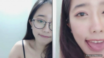 【雲芸大寶貝】清純眼鏡學生妹兼職黃播大秀撒尿自慰騷穴戴眼鏡的悶騷2v
