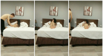 大哥酒店約操小嫩妹身材嬌小可愛性格好很愛笑瘋狂插入把妹子也搞爽呻吟
