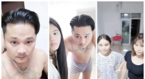 搞了兩個嫩妹子回出租屋3P啪啪對白有趣