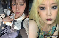 唇釘纹身叛逆小騷妹露臉性愛自拍，口爆道具特殊保險套搞她臉部猙獰