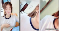 【美女落九川】 高顏值20歲，活力美少女，極品美臀半脫下內褲 ，特寫揉搓小穴 ，撩起衣服露大奶 ，手指扣穴爽的低低呻吟