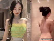 背影女神正面魔鬼獵物，這顏值校花級別，沐浴花灑著沒有一絲贅肉的酮體，泡沫浸濕了陰毛和陰洞誘惑
