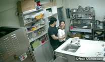 韓國蛋糕店後廚操作間老板與女下屬，不同時段激情愛愛，十分精彩與刺激！