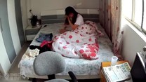 偷拍攝影系列-女孩睡醒就摸摸