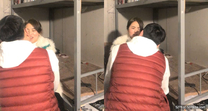 出租屋高低床，好久不見面的偷情肥胖男一頓猛親，趴下褲頭無套進入沒幾下就繳槍了射進去