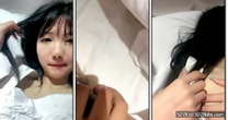 【今日剛播極品美妞】撩起裙子自摸多毛騷穴，掰開緊緻小穴手指扣，炮友不得行幹不了，美女有點羞澀，摸太爽自己叫起來