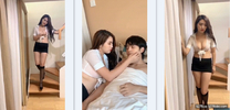 淫蕩御姐扮母子：小明你睡了嗎 ，小明怎麼是你啊，你也喜歡我嗎，讓媽媽來愛你好嗎