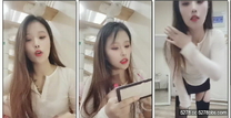 胸前紋身性感十足美女大尺度激情 ，高跟鞋開檔吊帶黑絲襪 ，極品美臀假屌放地上騎坐 ，扶著牆大屁股一下下套弄