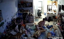 《居家攝影頭破解偷拍》年輕夫妻趁兩小孩睡著偷偷的在打砲