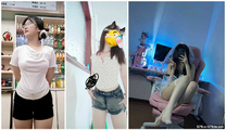 泡良大神三哥民宿旅館❤️約炮玩網遊認識的06年大一眼鏡學妹無套幹到她出白漿