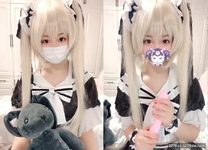 蘿莉少女 妹控福音Cosplay女僕裝▌小晗喵 ▌妄想哥哥的大肉棒 激攻鮮嫩粉穴 哥哥快插進來 好大 好粗