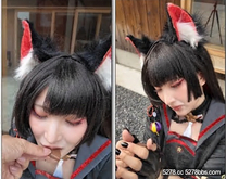 高顏值嫩妹福利姬【lilim_azra】最新作品，Cos狐坂若藻露臉被爆肏內射