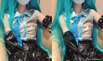 爆乳身材尤物女神▌安安老師 ▌Coscc初音未來 幻龍肉棒深入蜜穴數據傳輸失禁噴尿