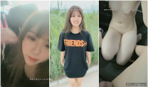 2020.8.10，【02蘿莉求帶走】野外車震，粉嫩白虎小蘿莉玩露出，皮膚白皙愛舔雞巴，無套內射精液滿滿