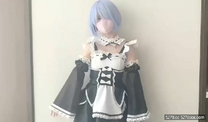 蘿莉少女 新晉極品網紅美少女▌元氣兔▌蕾姆白絲女僕足交 欣賞白虎裂縫足色交淫 後入爆艹狂射濃白精汁