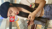 寫字樓尾隨偷拍穿搭時髦長髪小女神 緊閉的花瓣型唇肉插起來肯定舒服