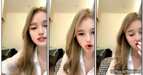 小美女愛誘惑清純美少女今天走性感路線 ，穿上性感絲襪撕襠 ，半脫下絲襪抬腿無毛粉穴 ，跳蛋震動翹起屁股
