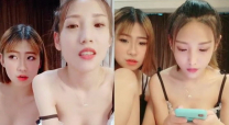 挺嫩妹子雙女自慰秀 情趣裝按摩器震動塞入逼逼兩個換著來 很是誘惑