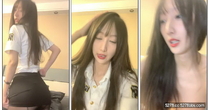 百變小仙女又出新花樣，【泡泡咕】，女警情趣裝，又細又直的大長腿，粉嫩緊緻的小騷逼，日入過萬賺爽了